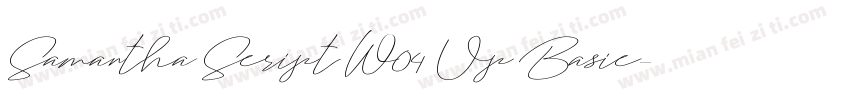 Samantha Script W04 Up Basic字体转换